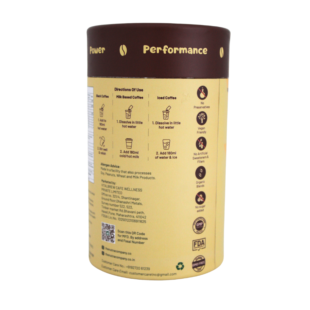 Energy Coffee with Ashwagandha & Taurine | Pre-Workout Stamina Coffee India