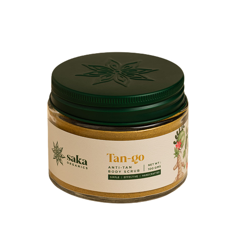 Saka Organics - Tan-go | Handmade Anti-Tan Body Scrub | Natural Exfoliation for All Skin Types (100gms)