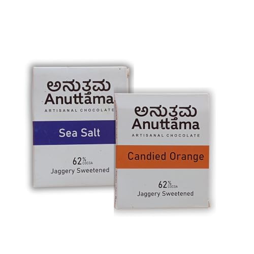 ANUTTAMA Mini Bars - Vegan Chocolate Hamper - Pack  of 6 - 20 gm Each