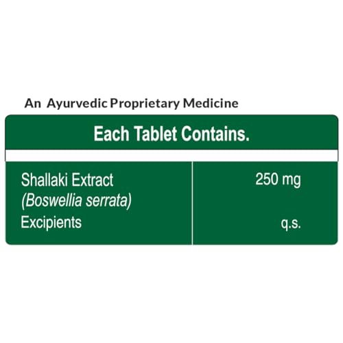 Pure Nutrition Shallaki (Boswellia Serrata) 60 Tablets (250mg) | Bone & Joint Health Supplement for Joint Pain, Stiffness, Arthritis | Reduces Pain & Inflammation | Helps Improve Mobility & Physical Function