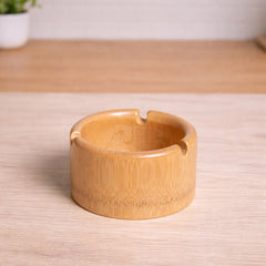 Handcrafted Bamboo Ashtray – Eco-Friendly Accessory for Smoking