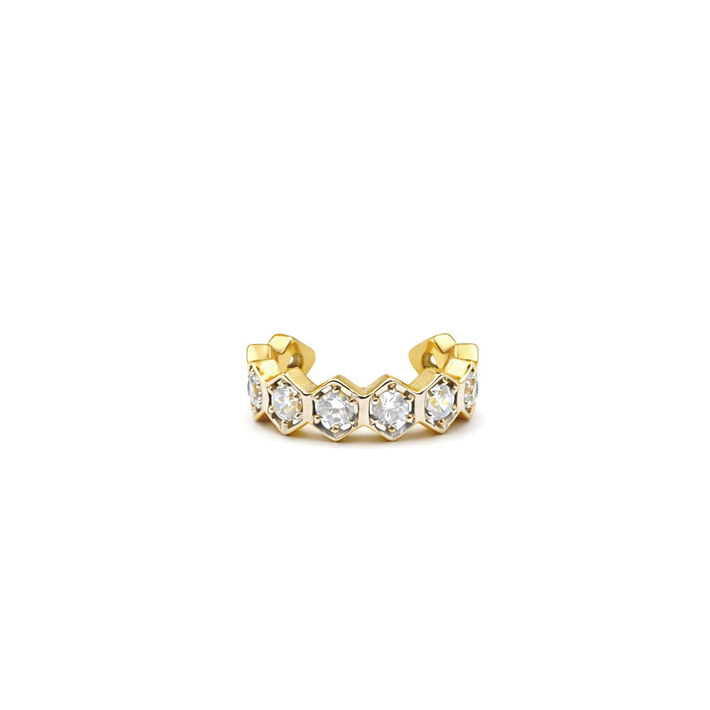 Hexa Ear Cuff-Gold