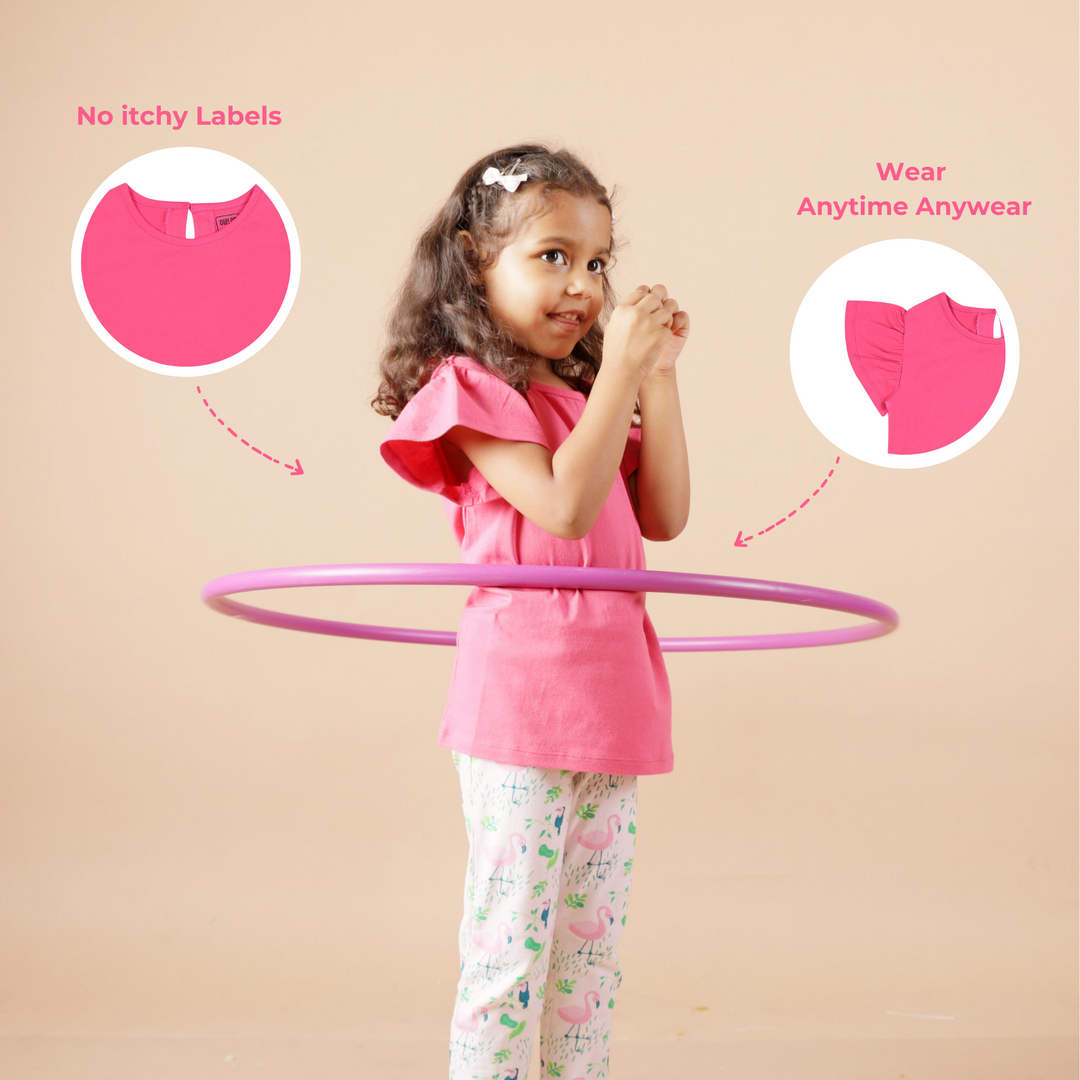 Ola! Otter Flutter Sleeve Girl Top