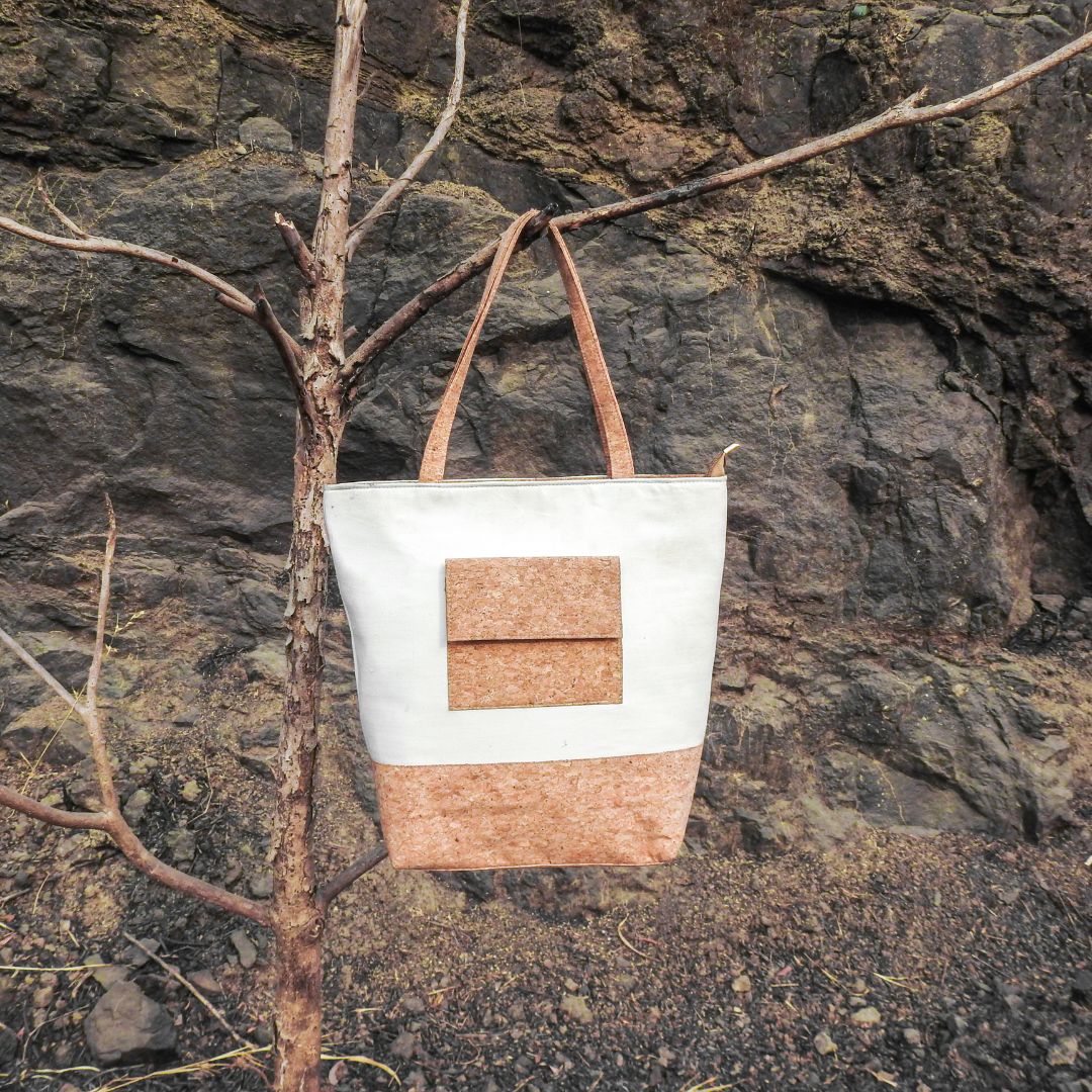 Maleema Cork Weave Shoulder Bag 102