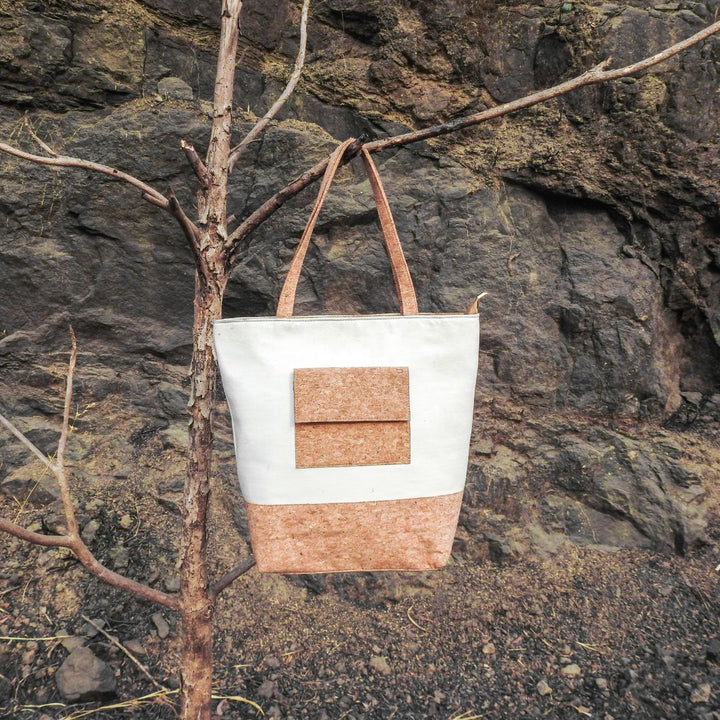 Maleema Cork Weave Shoulder Bag 102