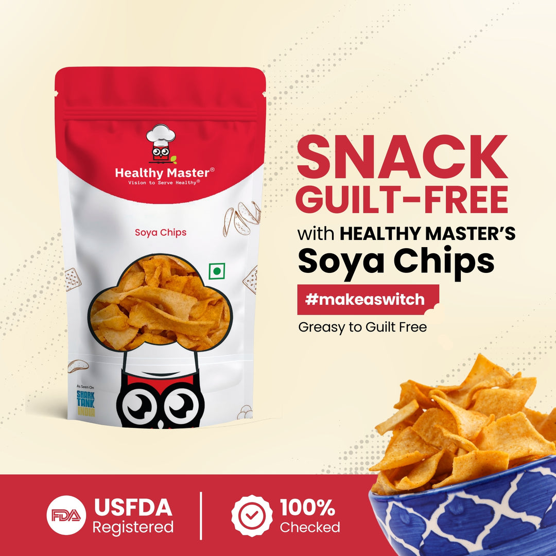 Healthy Master Light & Crispy Soya Chips, 200 g