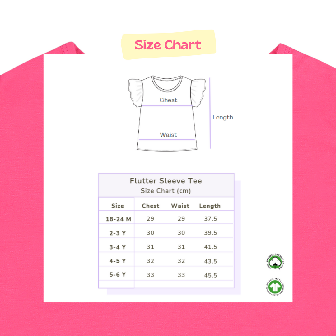 Ola! Otter Flutter Sleeve Girl Top