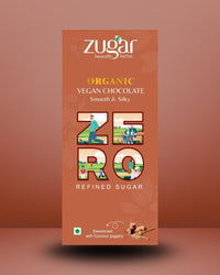 Zugar Vegan Smooth & Silky Dark Chocolate | Organic Cacao, No Refined Sugar | 45g