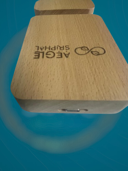 Bamboo Wireless Charger & Phone Holder