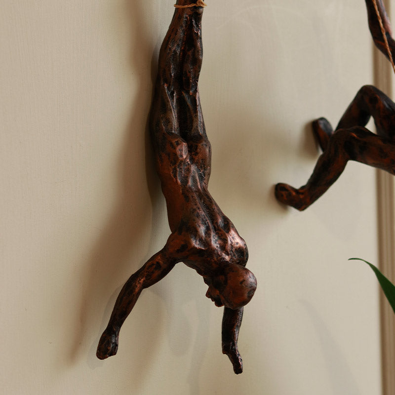 The Climbing crew Wall Hanging (Set of 3)-copper