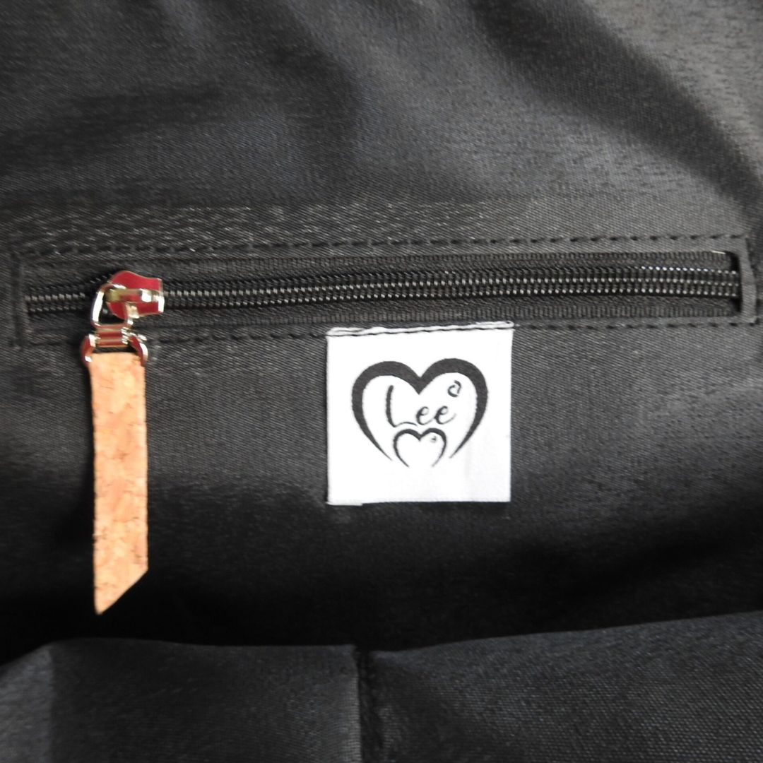 Maleema Cork Weave Shoulder Bag