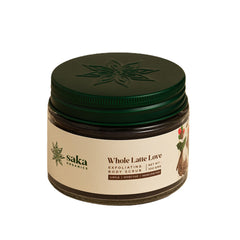 Saka Organics - Whole Latte Love | Handmade Exfoliating Coffee Body Scrub | Natural Exfoliation for All Skin Types (100gms)