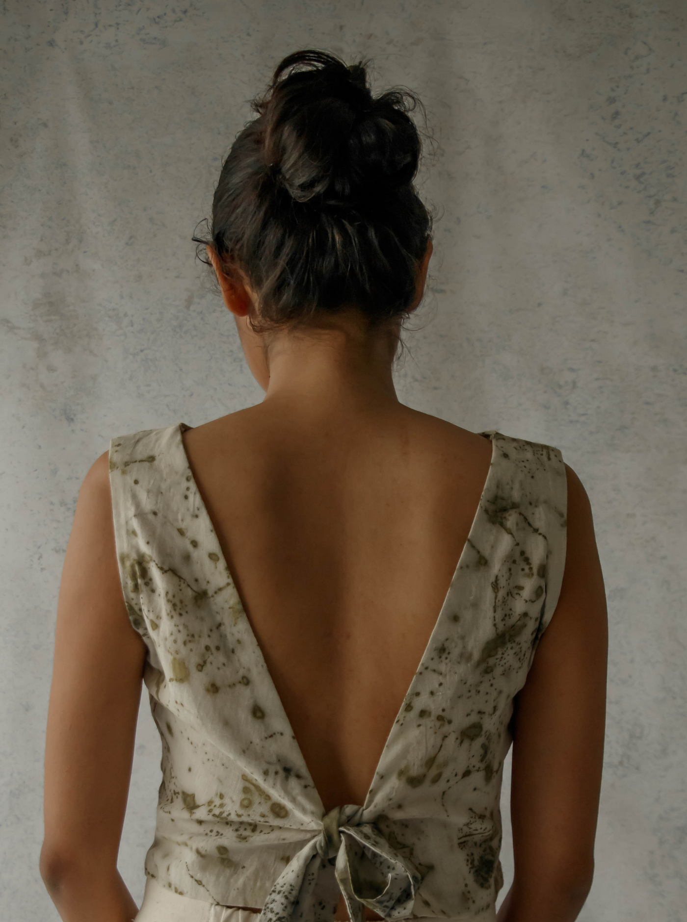Bits of green - Tie-back top