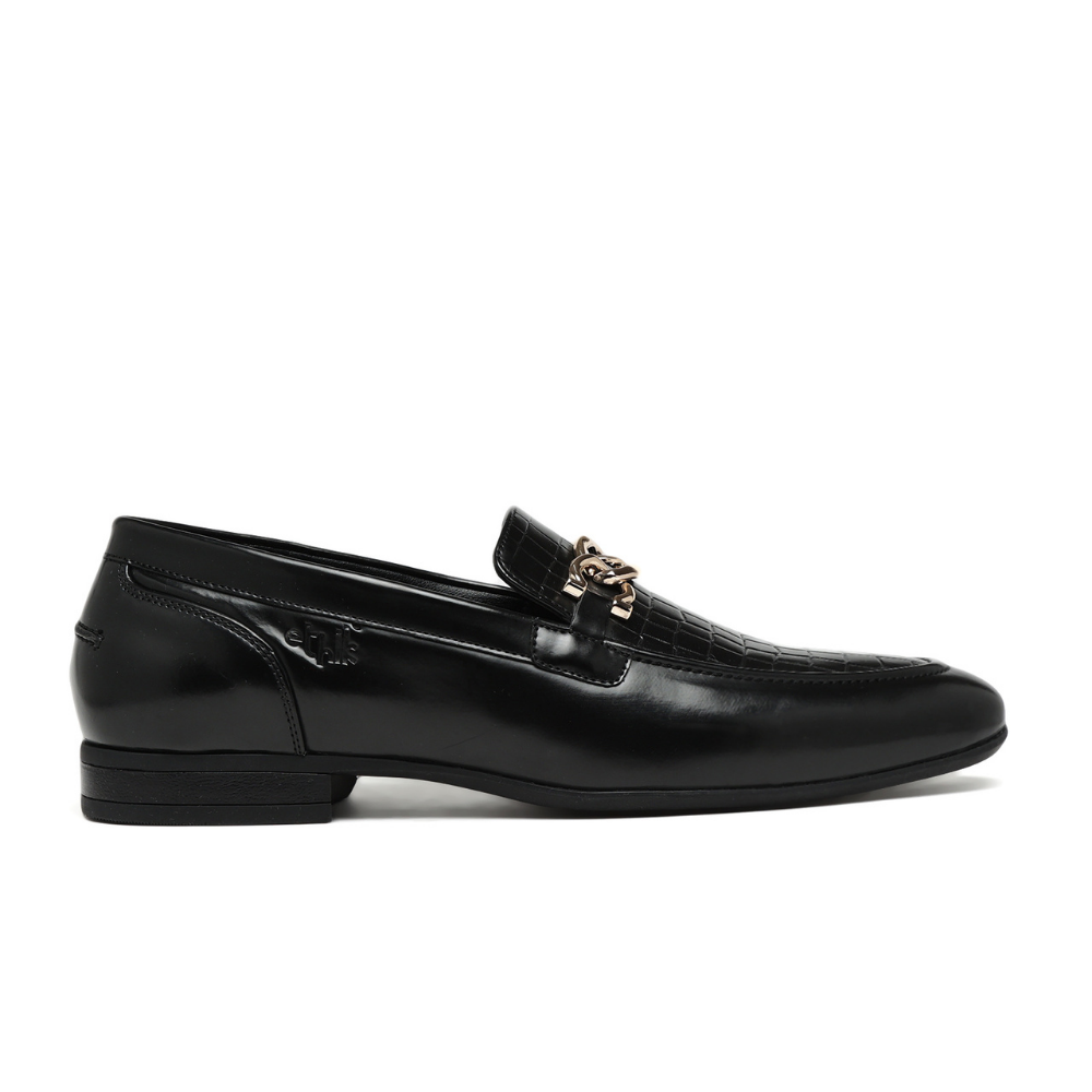 Aristocrat  Black  Horsebit Loafers