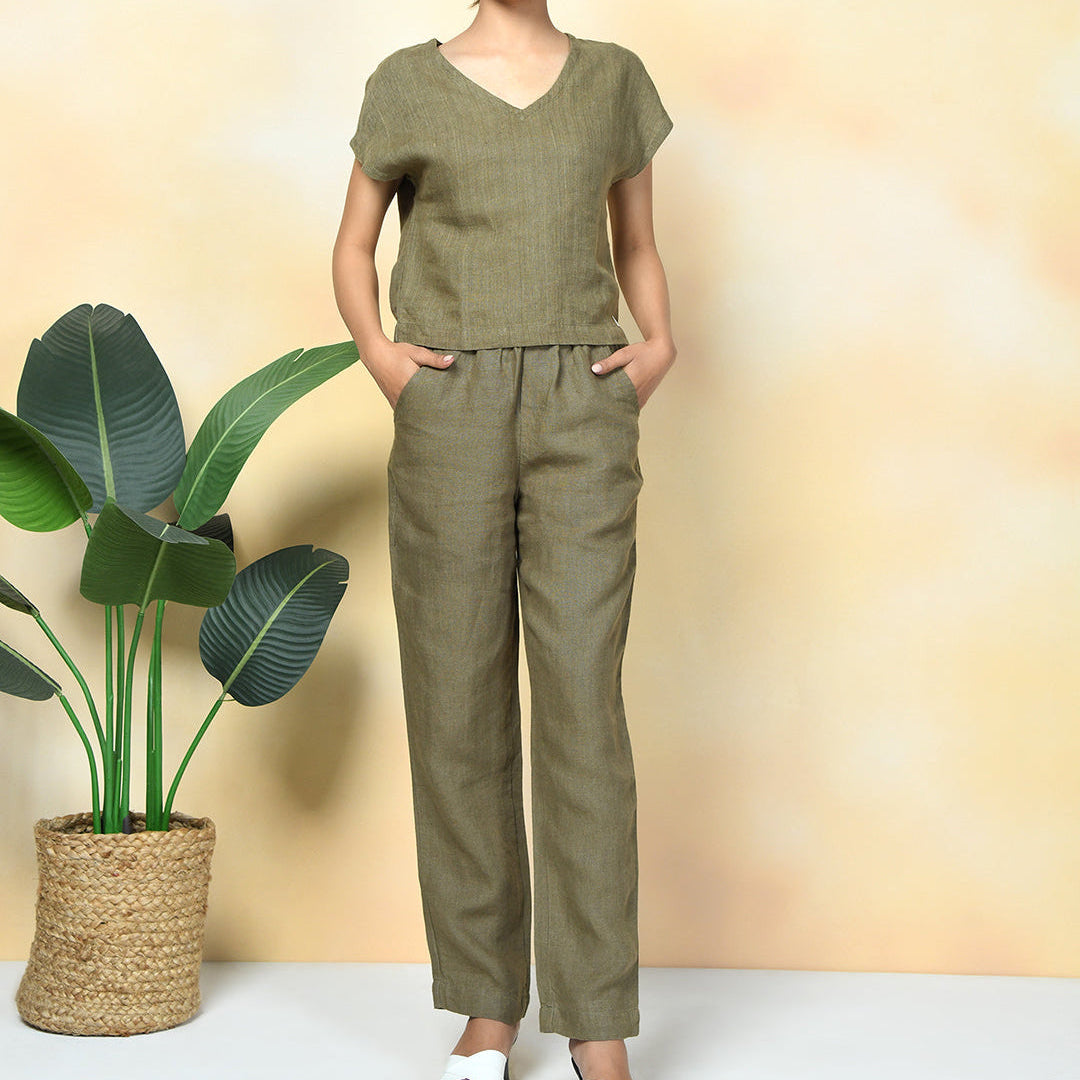 Linen Pants Set | two piece linen set