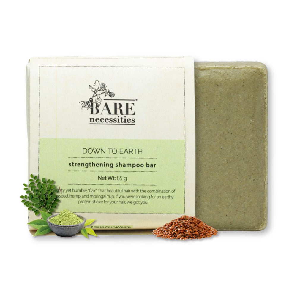Bare Necessities Down to Earth anti hairfall shampoo bar for all hair types - 85g