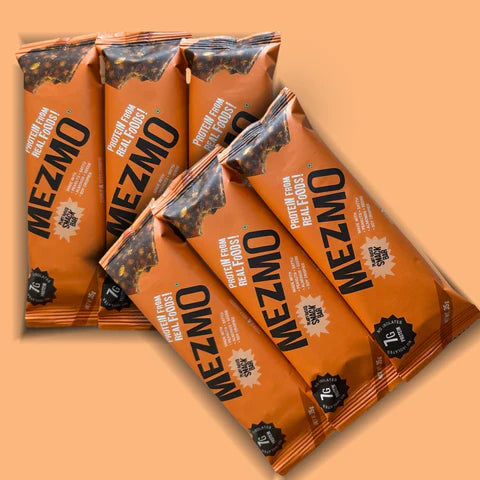Mezmo Sattu Protein Energy Bar (Box of 6 x 35g) – 7g Protein, No Refined Sugar
