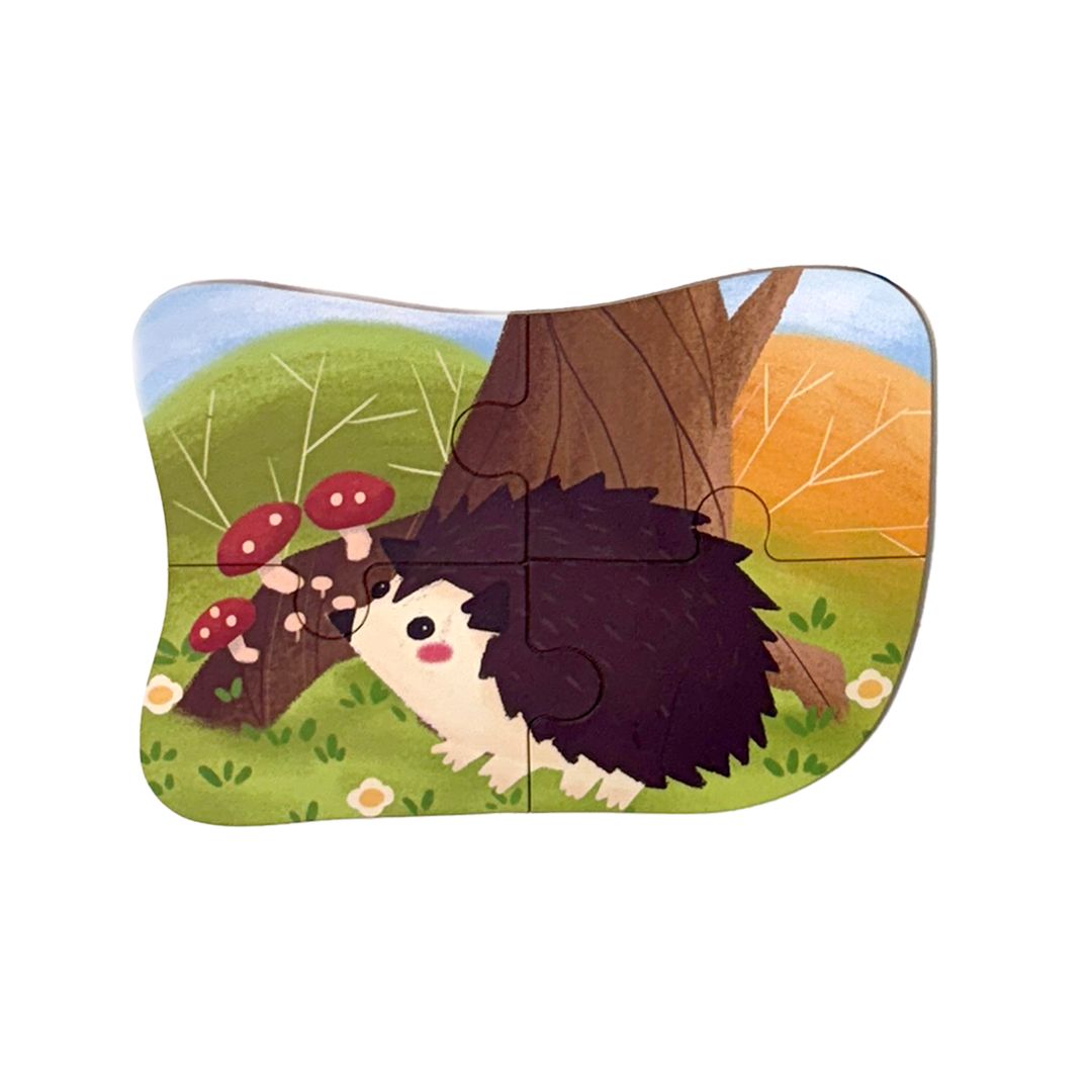 Wudly Wooden Progressive Puzzle Metal Box Land creature-1(Flamingo)