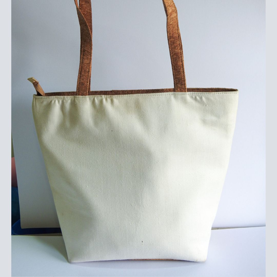 Maleema Cork Weave Shoulder Bag