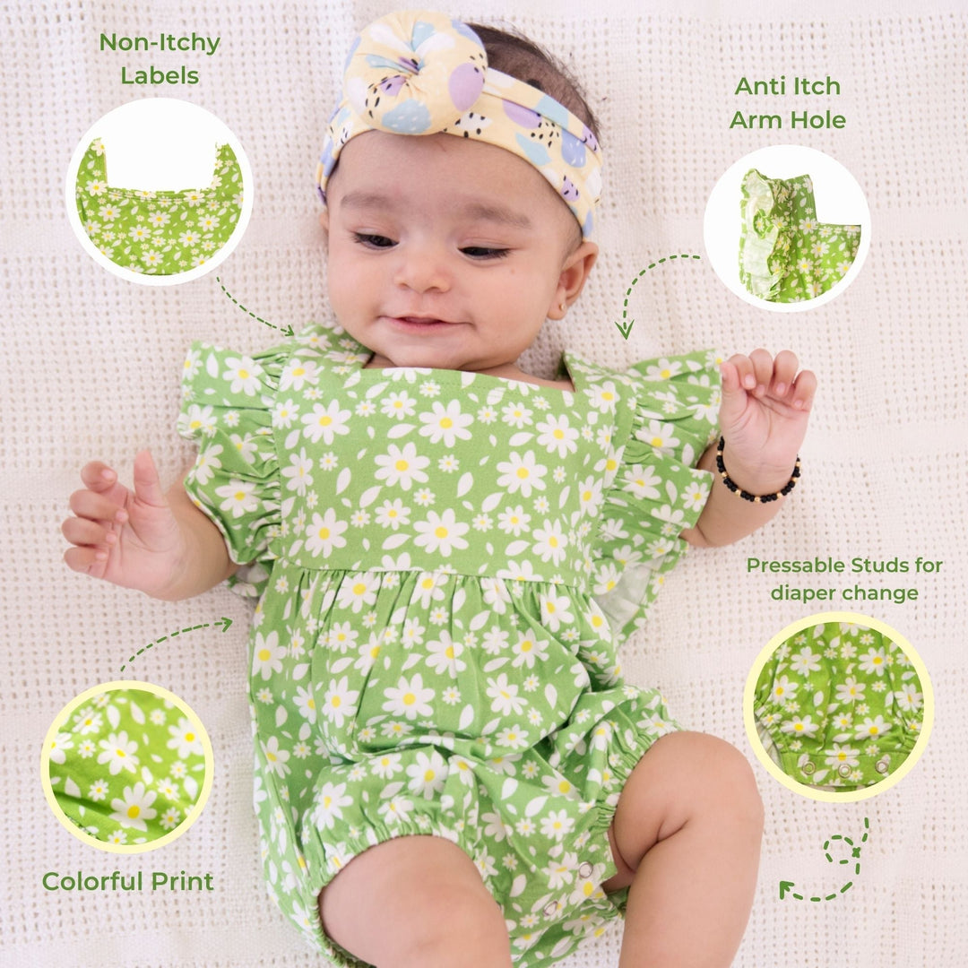 Ola! Otter Ruffle Sleeve Romper