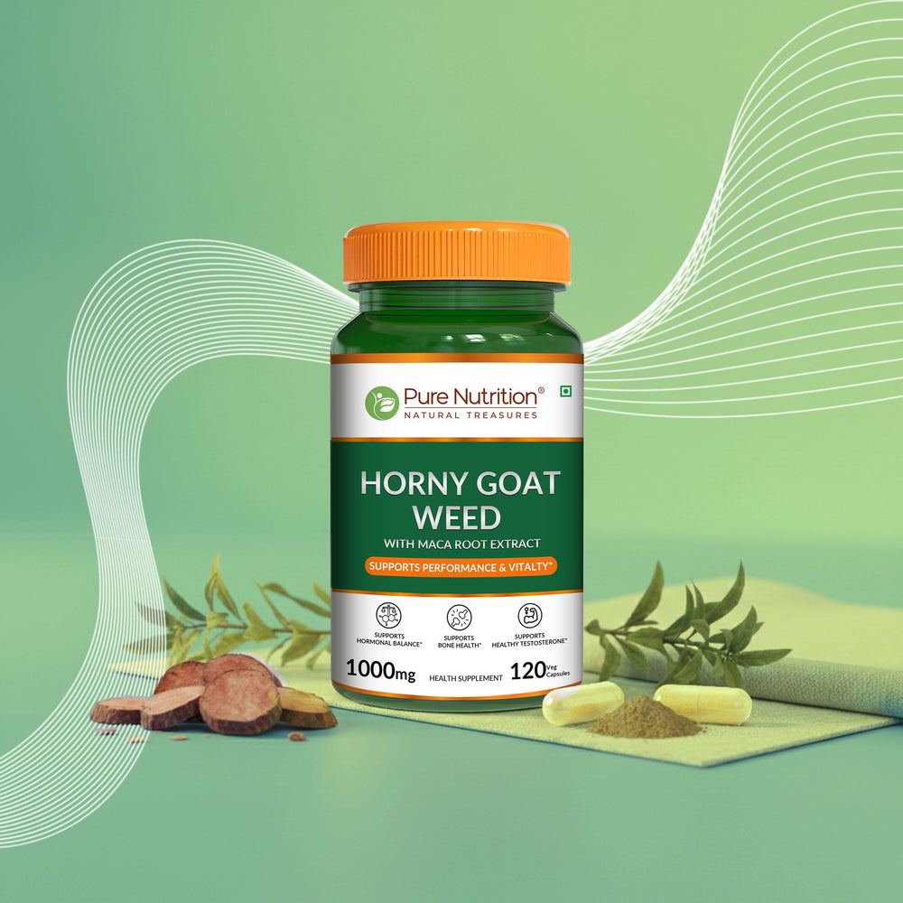 Horny Goat Weed with Maca Root  120 Veg Tablets | Vitality & Stamina