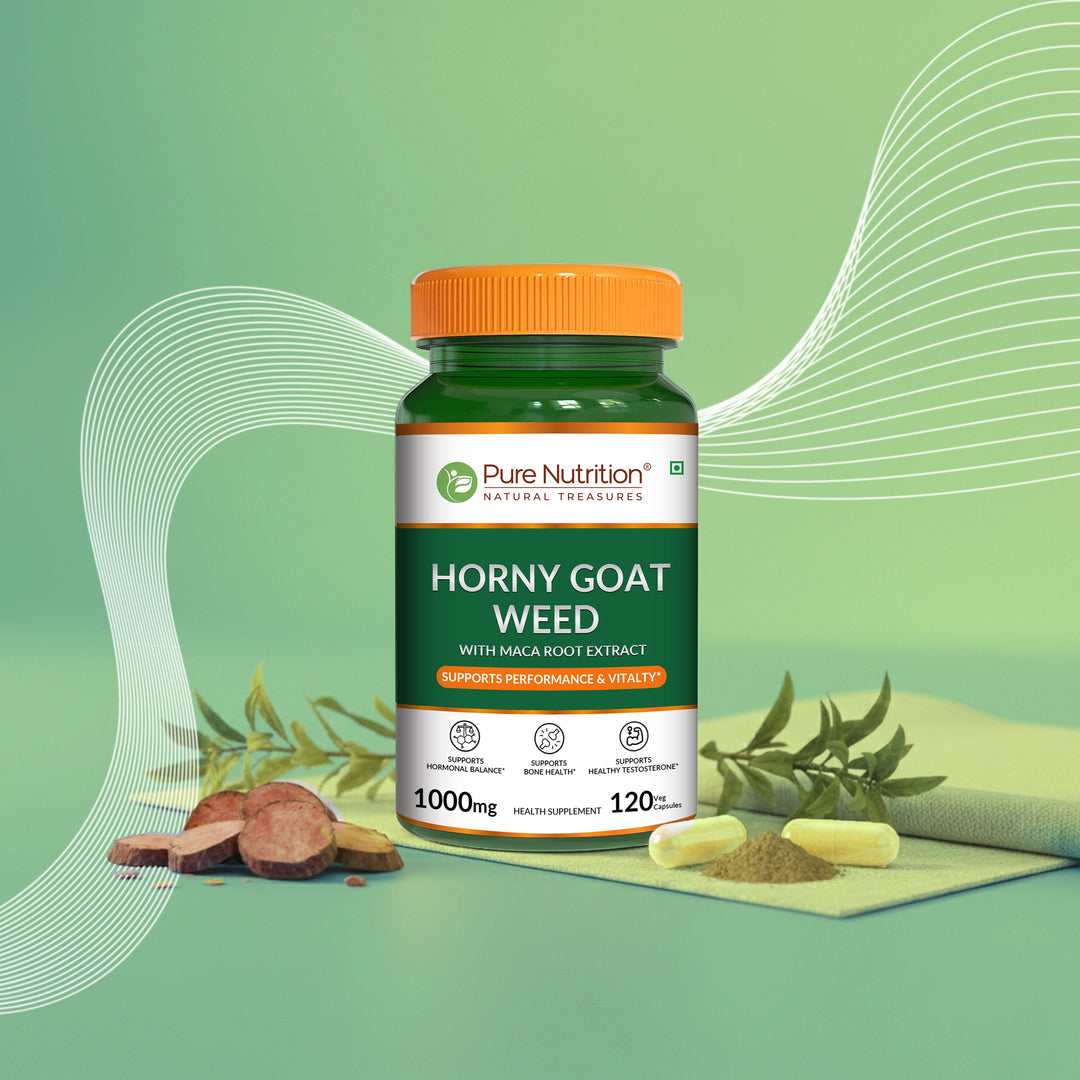 Horny Goat Weed with Maca Root  120 Veg Tablets | Vitality & Stamina