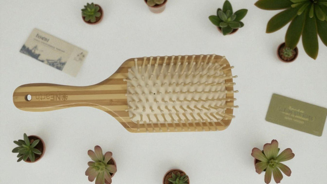 ONEarth Bamboo Hair Brush | rectangle Shape - Suspire