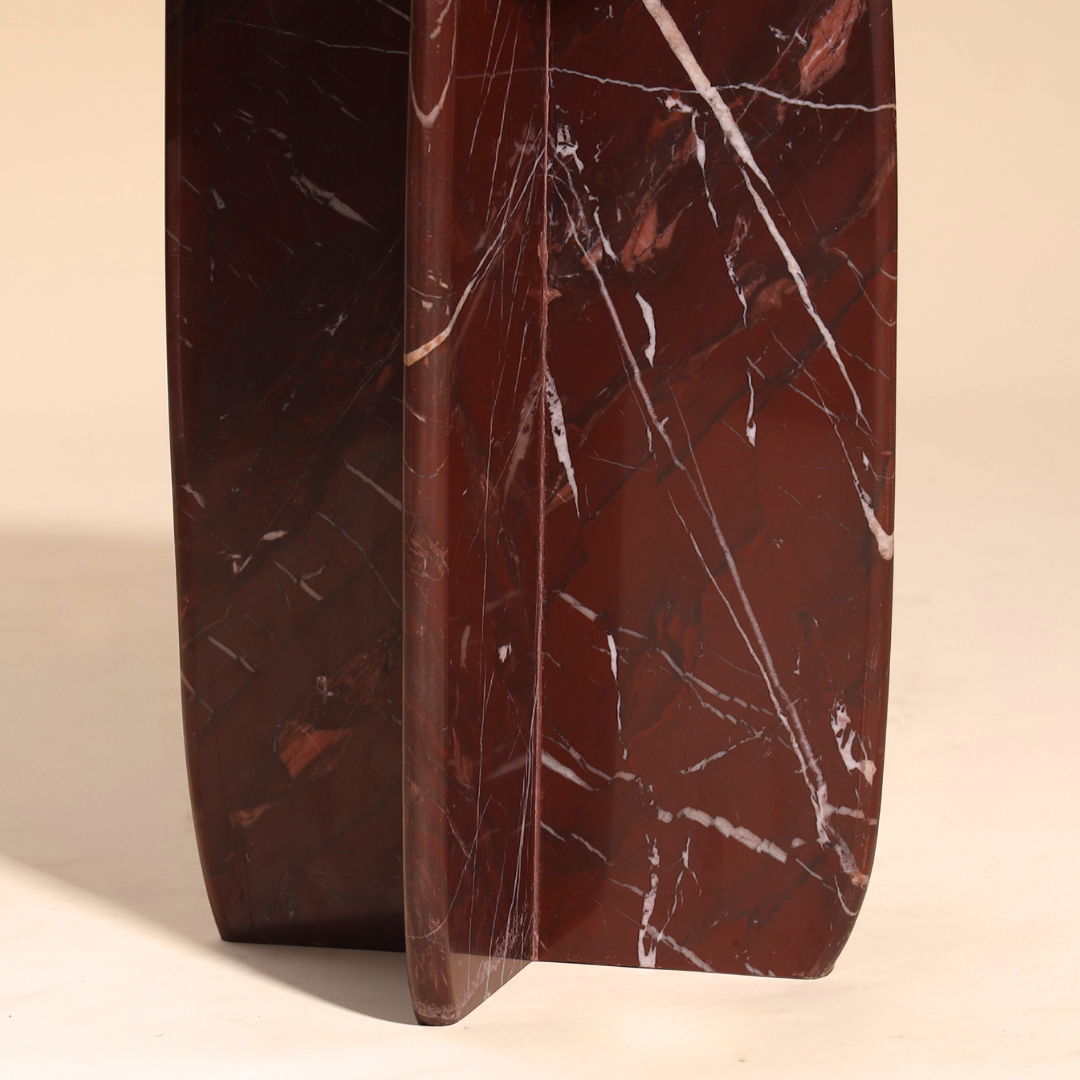 Muun Home Raio Marble Table - Rosso