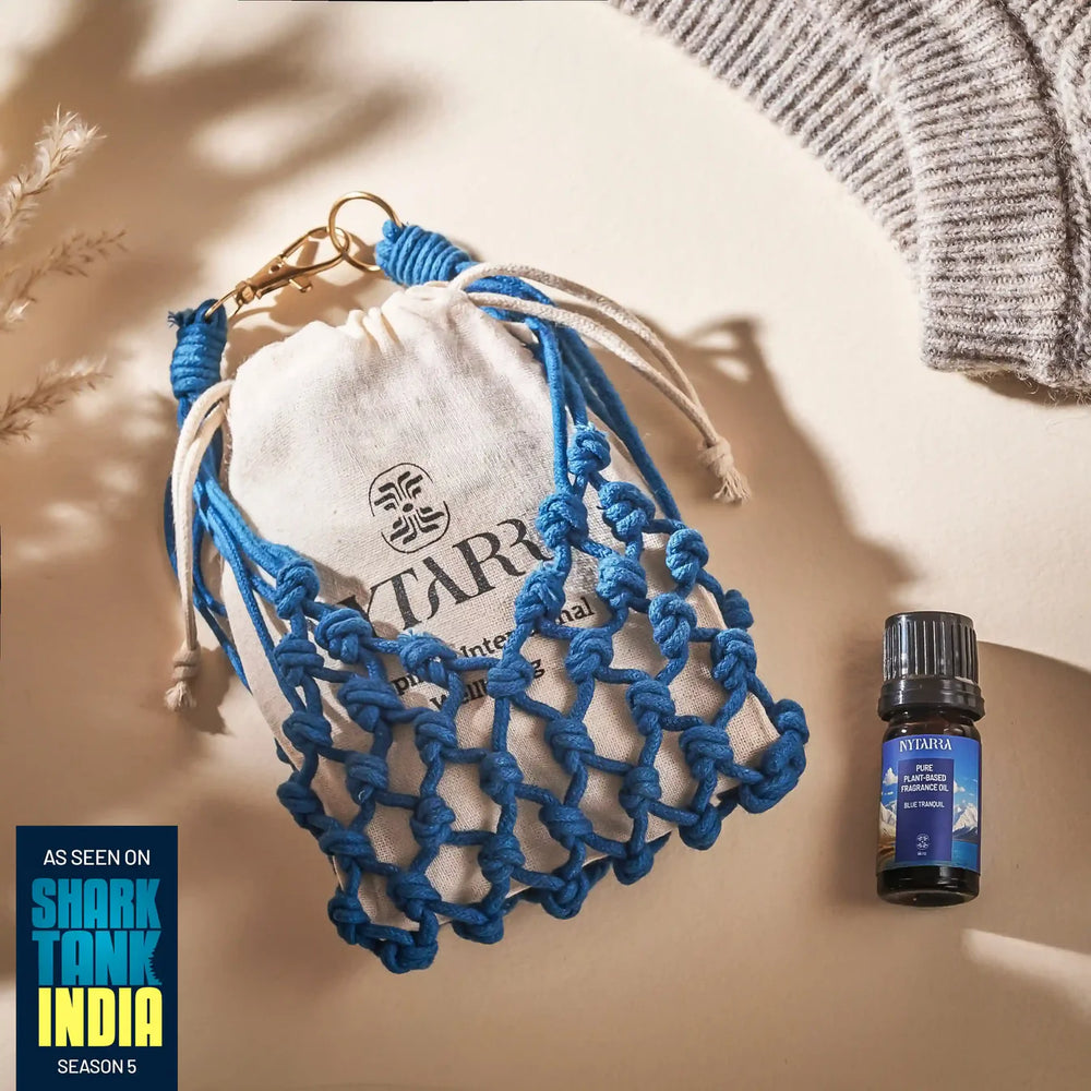 Nytarra Aroma Sachet - Blue Tranquil | Reusable & Refillable Wardrobe Freshener | Toxin-Free, Phthalate-Free