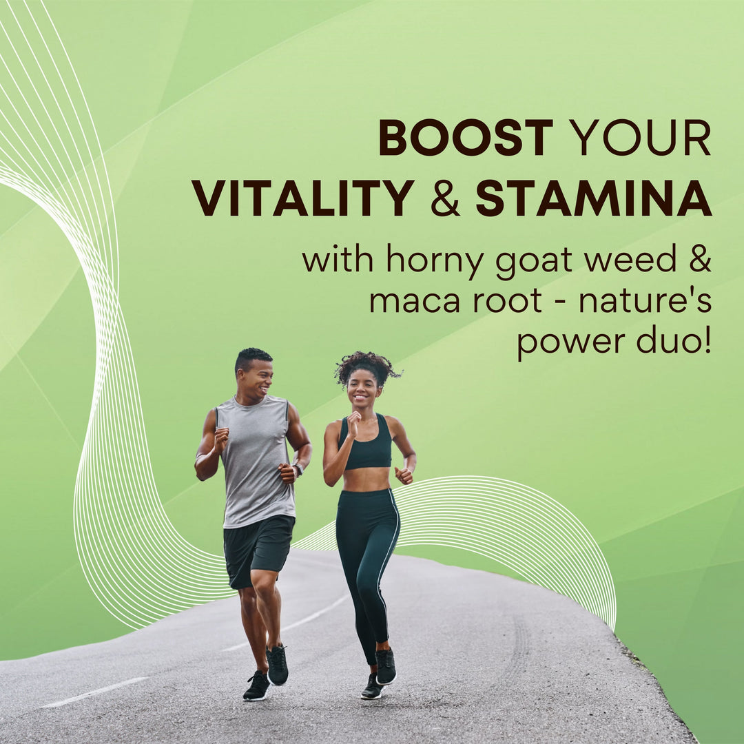 Horny Goat Weed with Maca Root  120 Veg Tablets | Vitality & Stamina