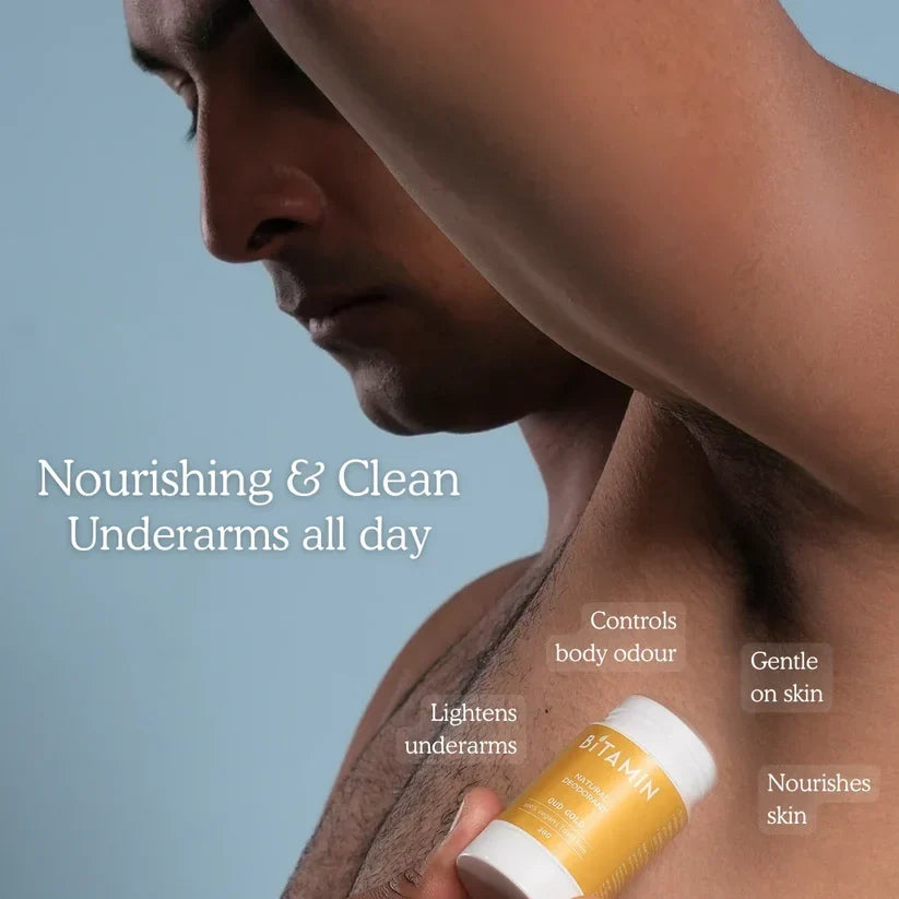 Bitamin Men Pack Natural Deodorant - 30 Grams Each