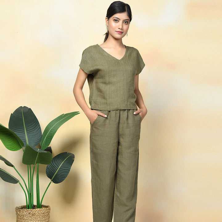 Linen Pants Set | two piece linen set