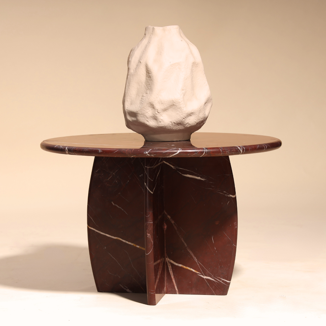 Muun Home Raio Marble Table - Rosso