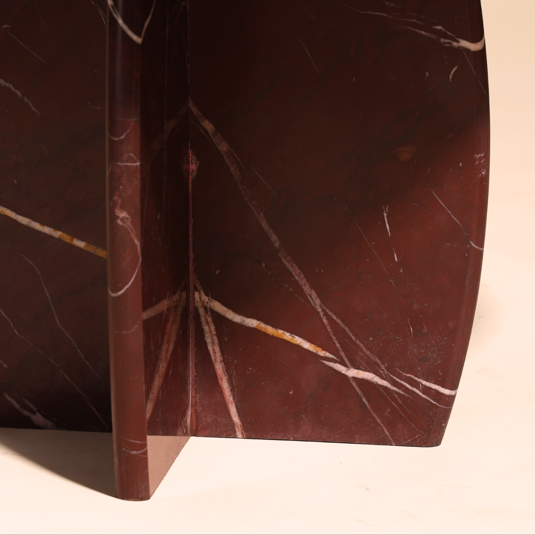 Muun Home Raio Marble Table - Rosso