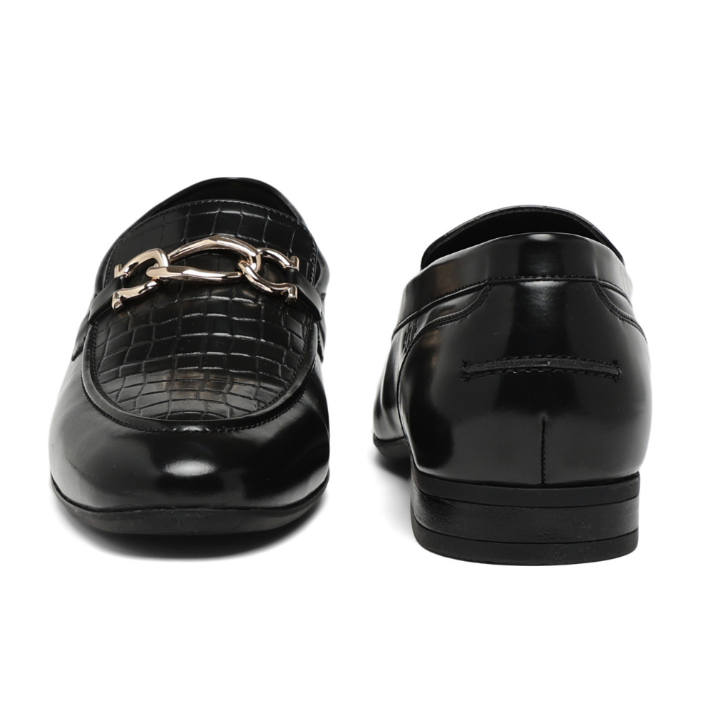 Aristocrat  Black  Horsebit Loafers