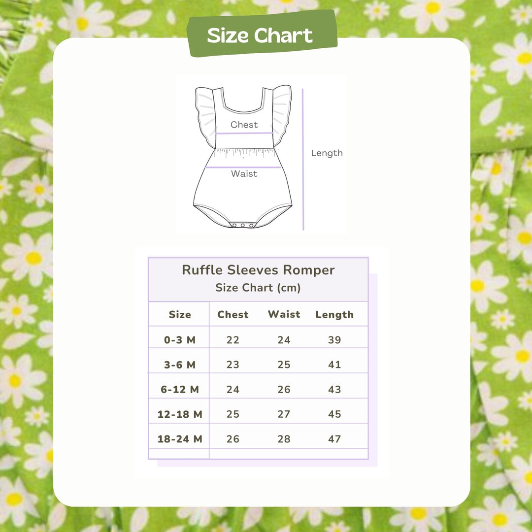 Ola! Otter Ruffle Sleeve Romper