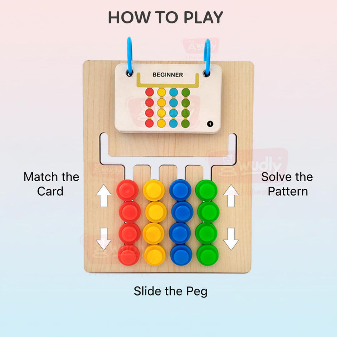 Wudly Wooden Color Dot Match
