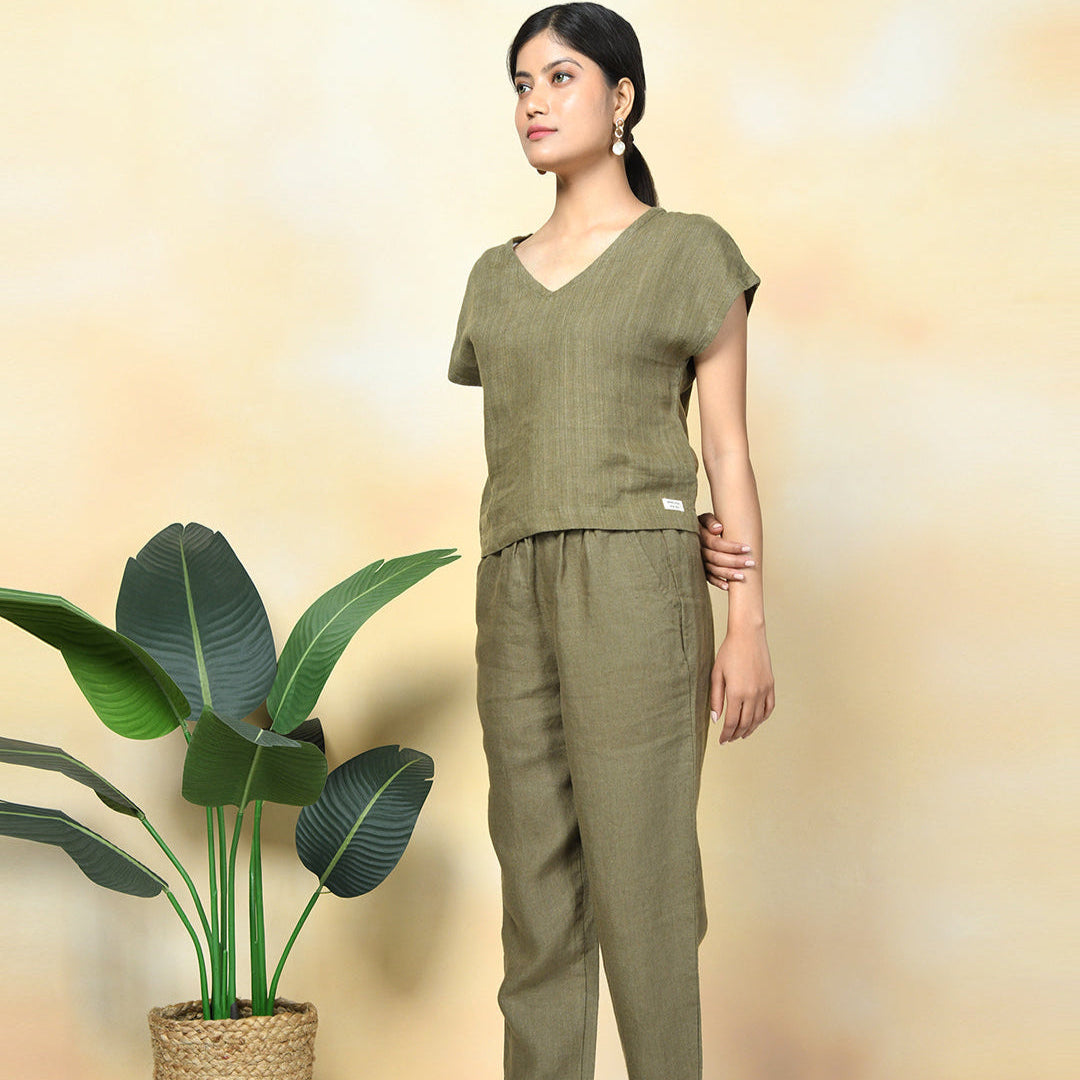 Linen Pants Set | two piece linen set