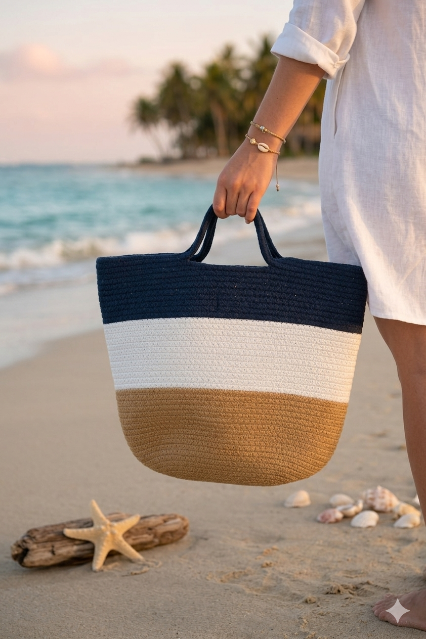 Onearth Harbor Weave Tote Bag