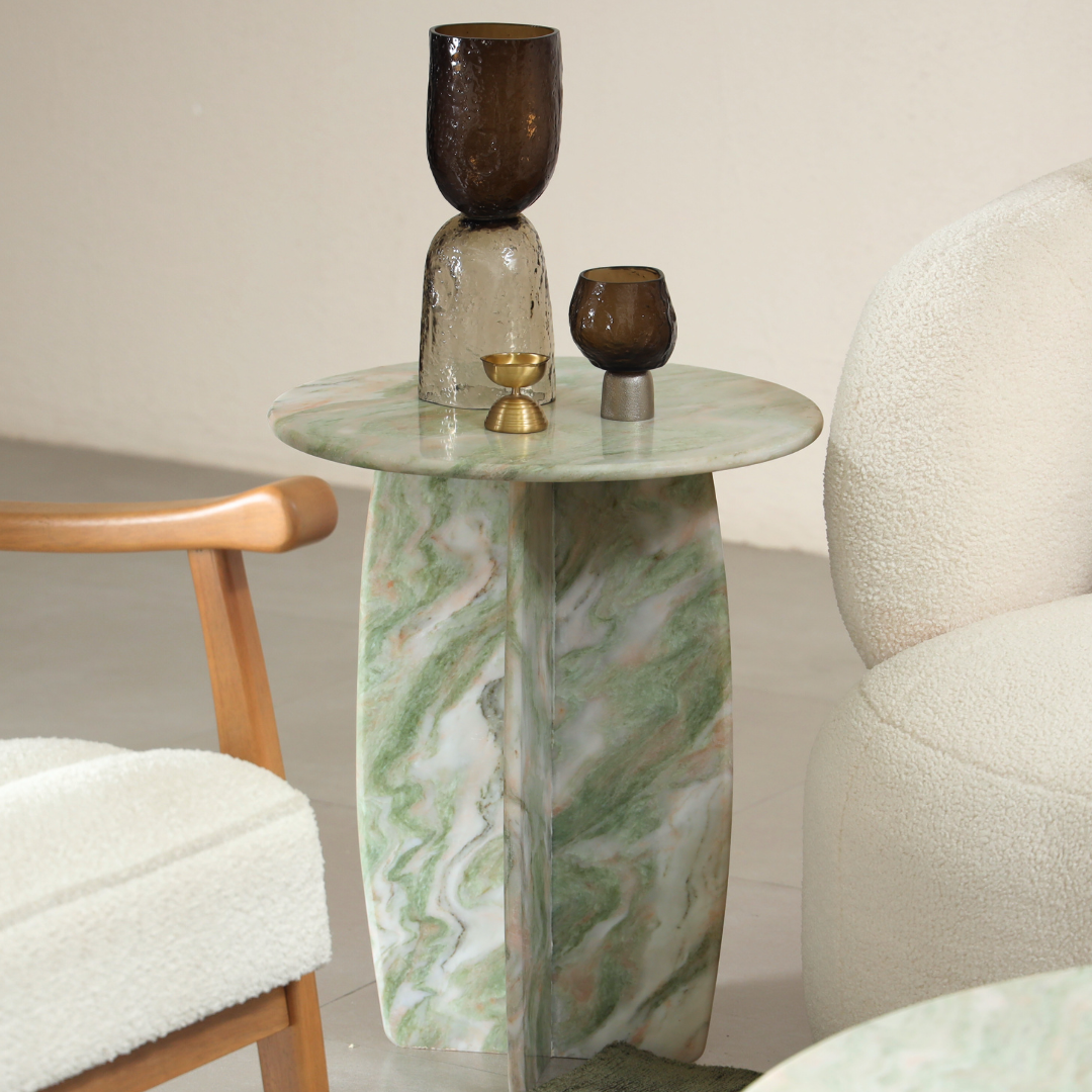 Muun Home Raio Marble Table - Pista