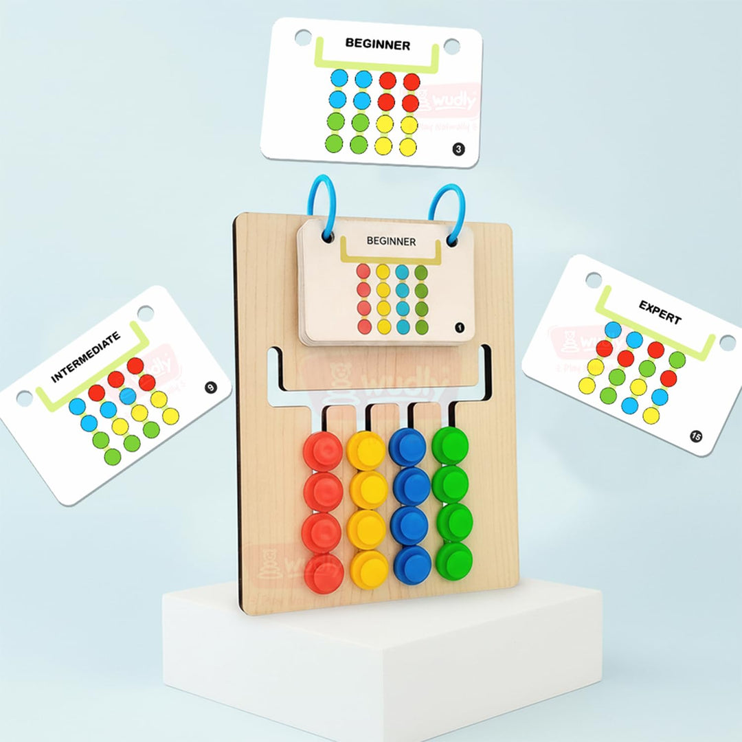 Wudly Wooden Color Dot Match