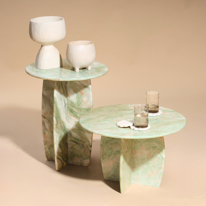 Muun Home Raio Marble Table - Pista