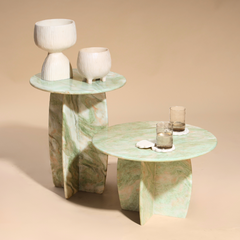 Muun Home Raio Marble Table - Pista