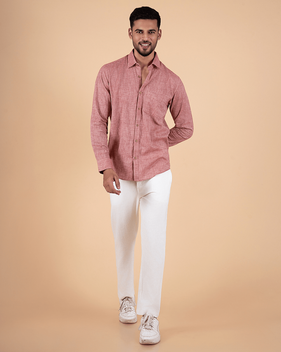 Earth Tone Full Sleeve Men Shirt image