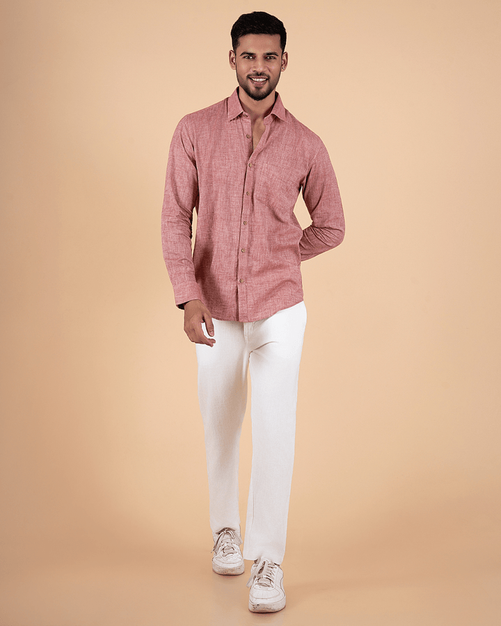 Earth Tone Full Sleeve Men Shirt image