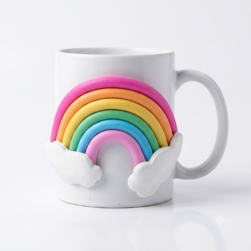 Reve Arc-en-Ciel – 3D Rainbow Ceramic Mug