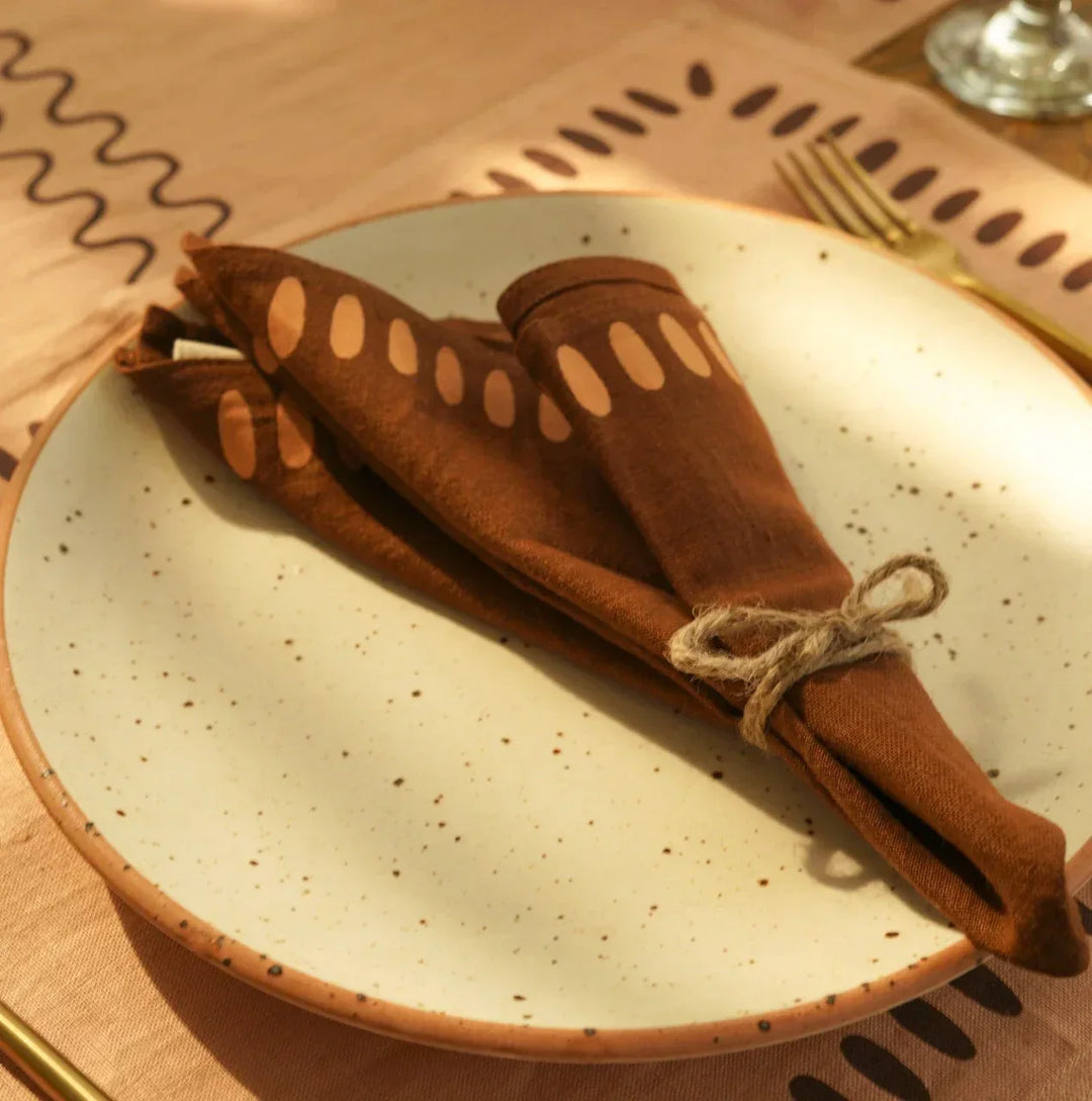 Pravaah Nantara napkins | set of 2/4/6 | pure hemp