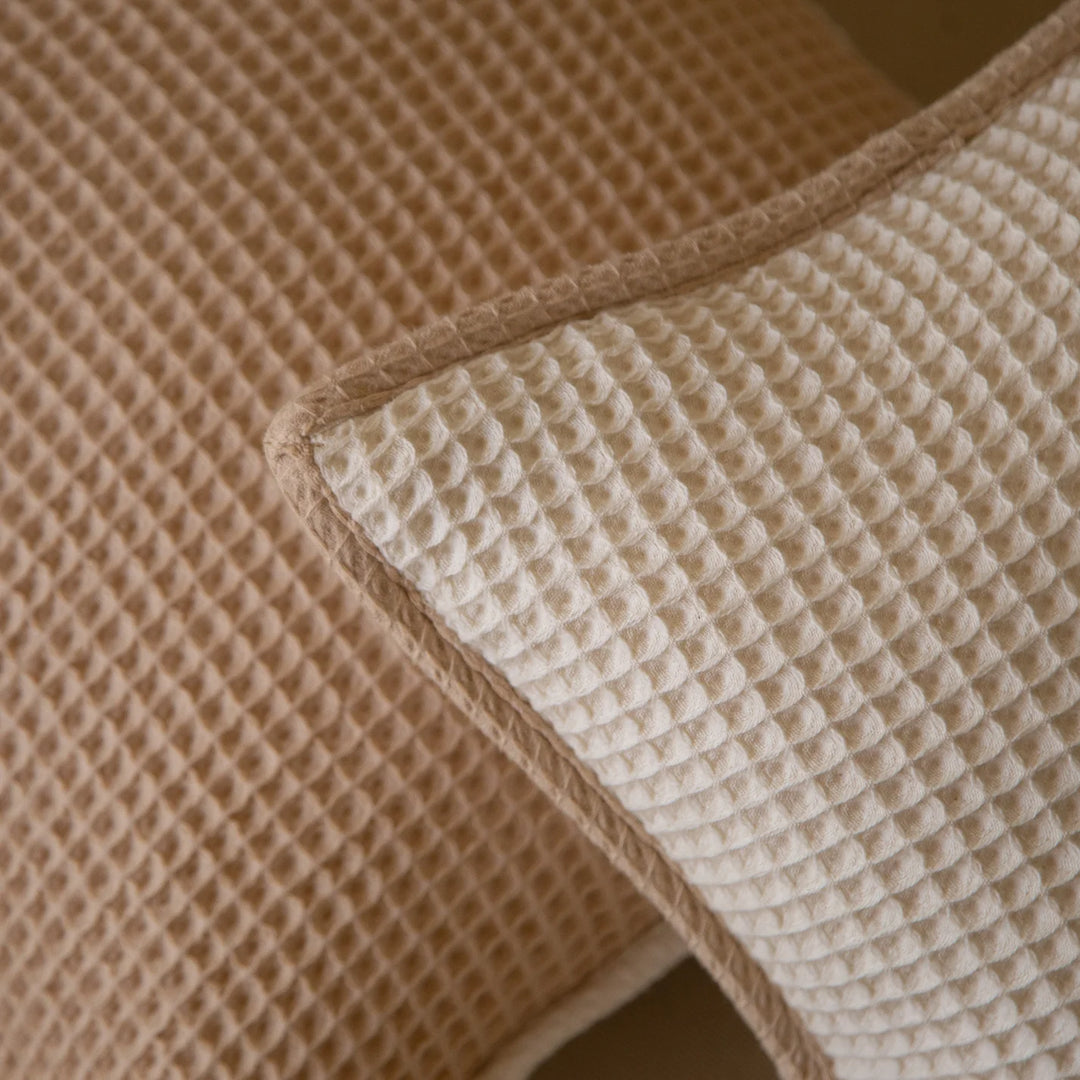 Akiiko Pique Waffle Outline Cushion Cover