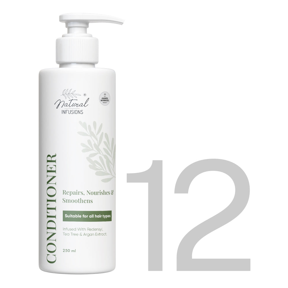 Natural Infusions Hair shampoo - Zero Hairfall & Zero Dandruff - Suitable for all Hair types - for Men & Women - 250ml (pack of 1)