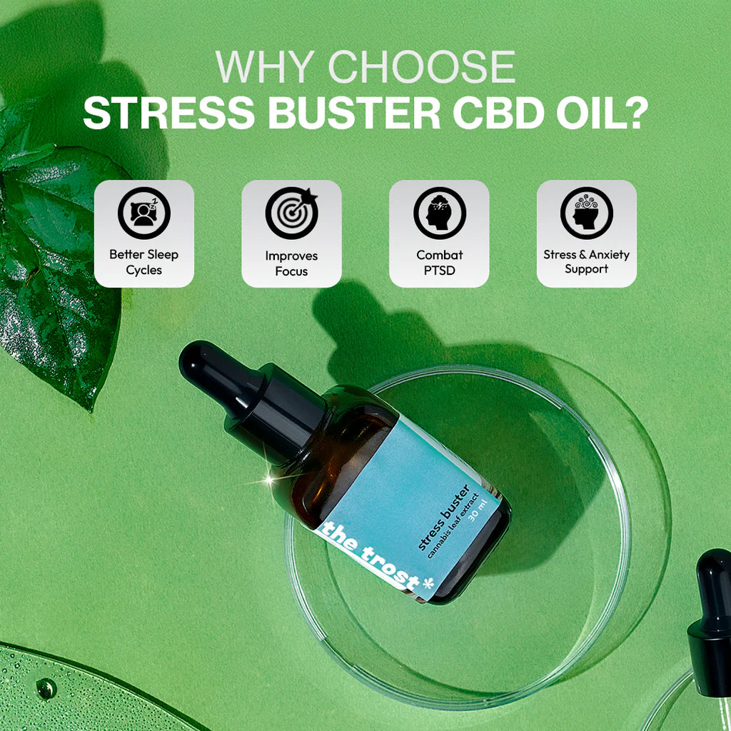 The Trost Stress Buster CBD Oil - Major Cannabinoids - 30ml - 800mg